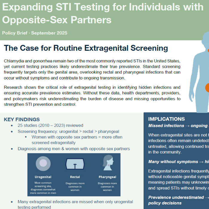 Expanding STI Testing for Individuals with Opposite-Sex Partners